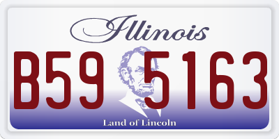IL license plate B595163