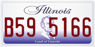 IL license plate B595166
