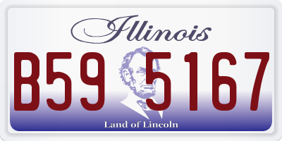 IL license plate B595167