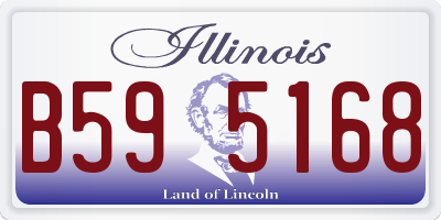 IL license plate B595168
