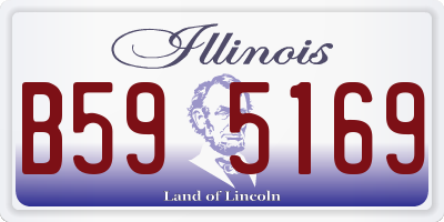 IL license plate B595169