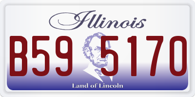 IL license plate B595170