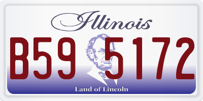 IL license plate B595172