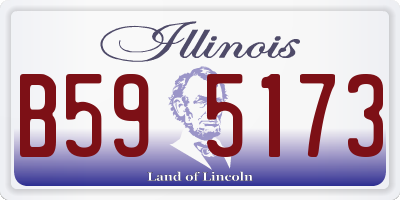 IL license plate B595173