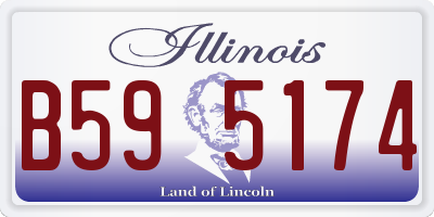IL license plate B595174