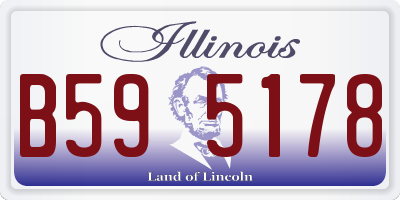 IL license plate B595178