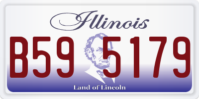 IL license plate B595179