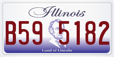 IL license plate B595182