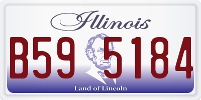 IL license plate B595184