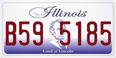 IL license plate B595185