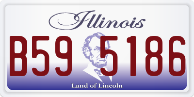 IL license plate B595186