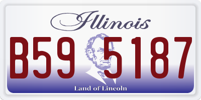 IL license plate B595187