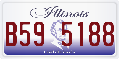 IL license plate B595188