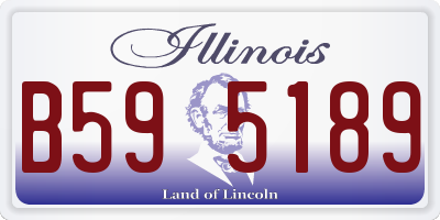 IL license plate B595189