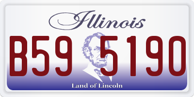 IL license plate B595190