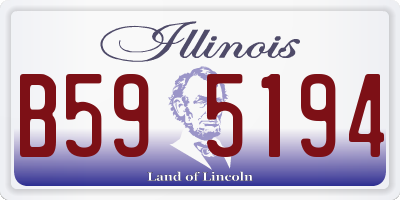 IL license plate B595194