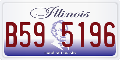 IL license plate B595196