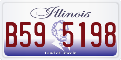 IL license plate B595198