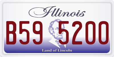 IL license plate B595200