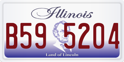 IL license plate B595204