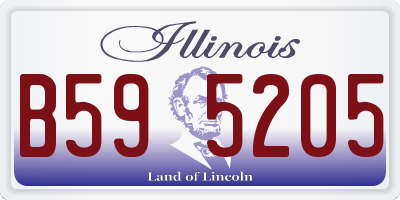 IL license plate B595205