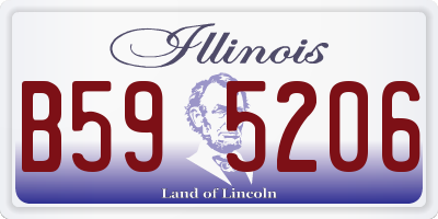 IL license plate B595206