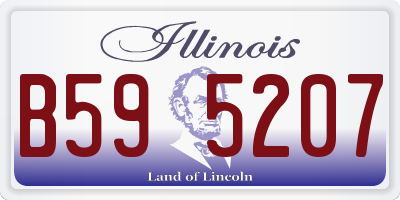IL license plate B595207