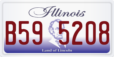 IL license plate B595208
