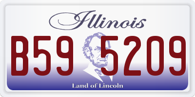 IL license plate B595209