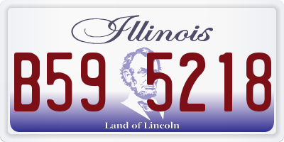 IL license plate B595218