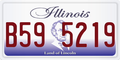 IL license plate B595219