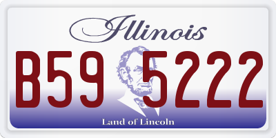 IL license plate B595222