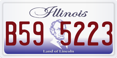 IL license plate B595223