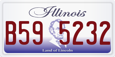 IL license plate B595232