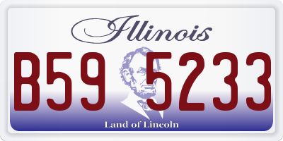 IL license plate B595233