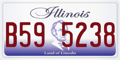 IL license plate B595238
