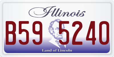 IL license plate B595240