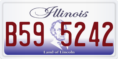 IL license plate B595242