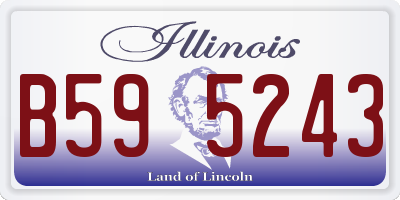 IL license plate B595243