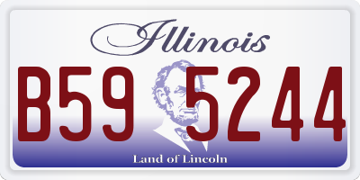 IL license plate B595244