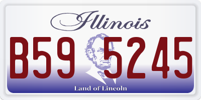 IL license plate B595245