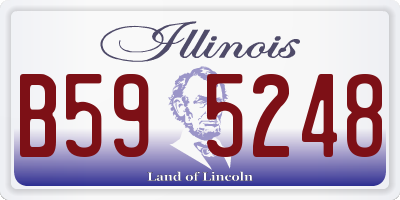 IL license plate B595248