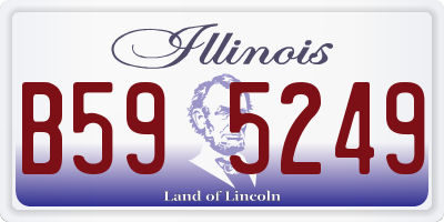 IL license plate B595249