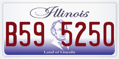 IL license plate B595250