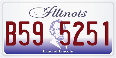 IL license plate B595251