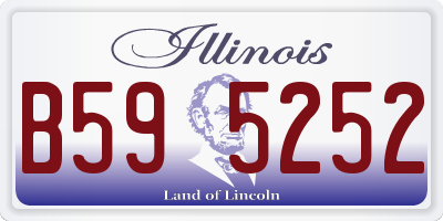 IL license plate B595252