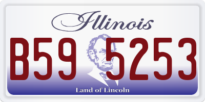 IL license plate B595253