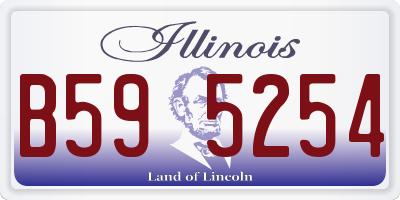 IL license plate B595254