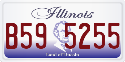 IL license plate B595255