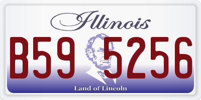 IL license plate B595256